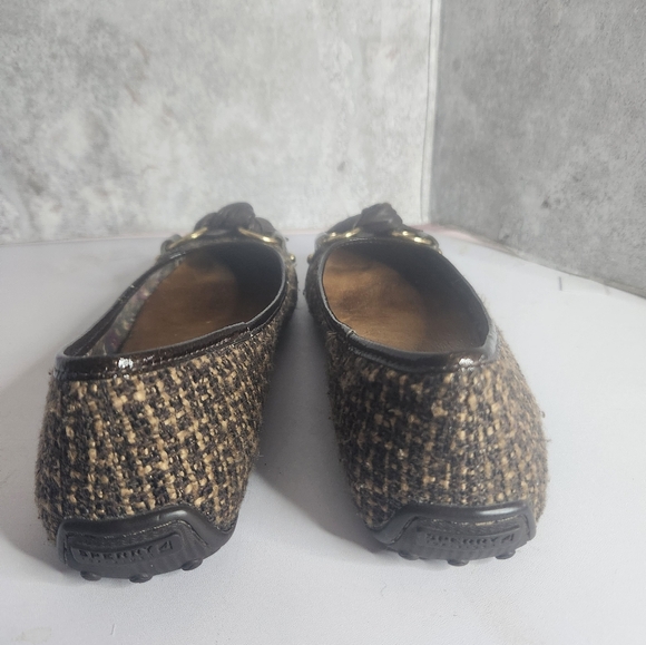 Sperry Top Sider Women's Brown Woven Bow Slip On Ballet Flats Shoes 7M - Picture 5 of 14
